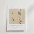 Simplicity Lines – stilfullt konsttryck från Bozetto, tryckt på matt finpapper i hög tryckkvalitet