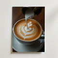 Elegant Barista Coffee – stilfullt konsttryck från Bozetto, tryckt på matt finpapper