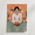 Woman with Oranges – stilfullt konsttryck från Bozetto, tryckt på matt finpapper