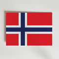 Norway National Flag Poster – modern konst och stilren konsttryck för hemmet hos Bozetto