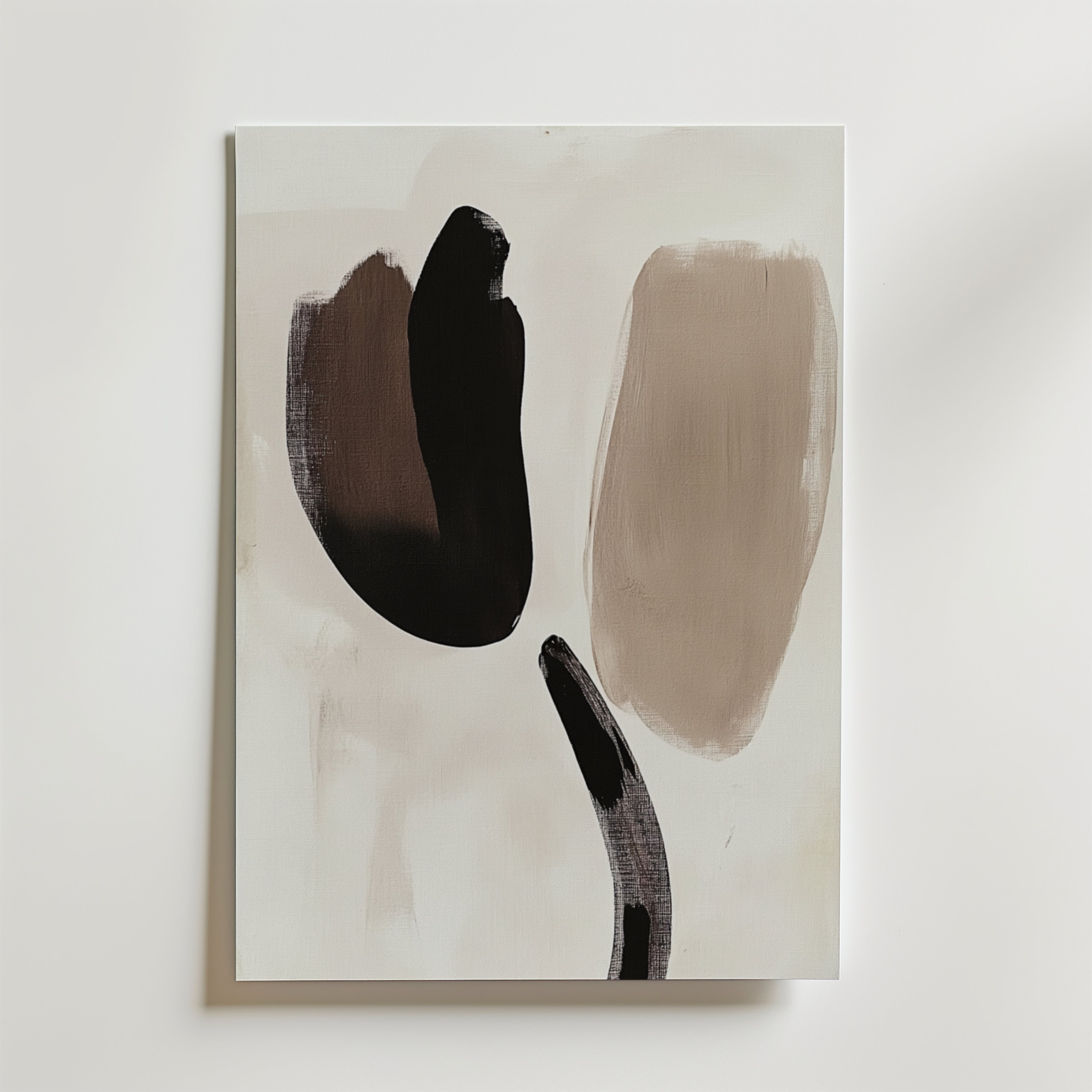 Monochrome Flow – stilfullt konsttryck från Bozetto, tryckt på matt finpapper i hög tryckkvalitet