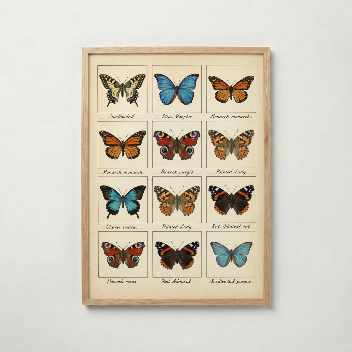 Butterfly Grid Poster – ekram