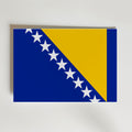Bosnia and Herzegovina National Flag Poster – modern konst och stilren konsttryck för hemmet hos Bozetto