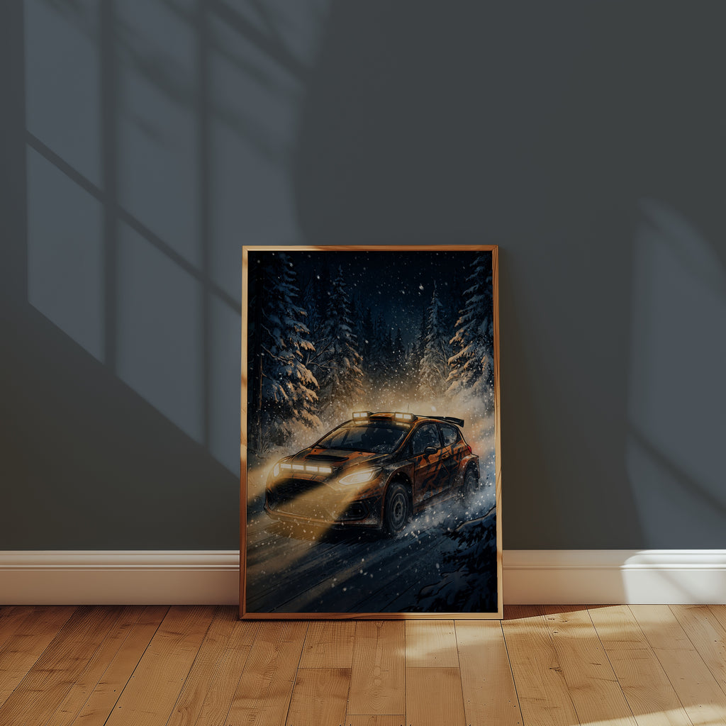 Snow Rally Poster – i rum 3