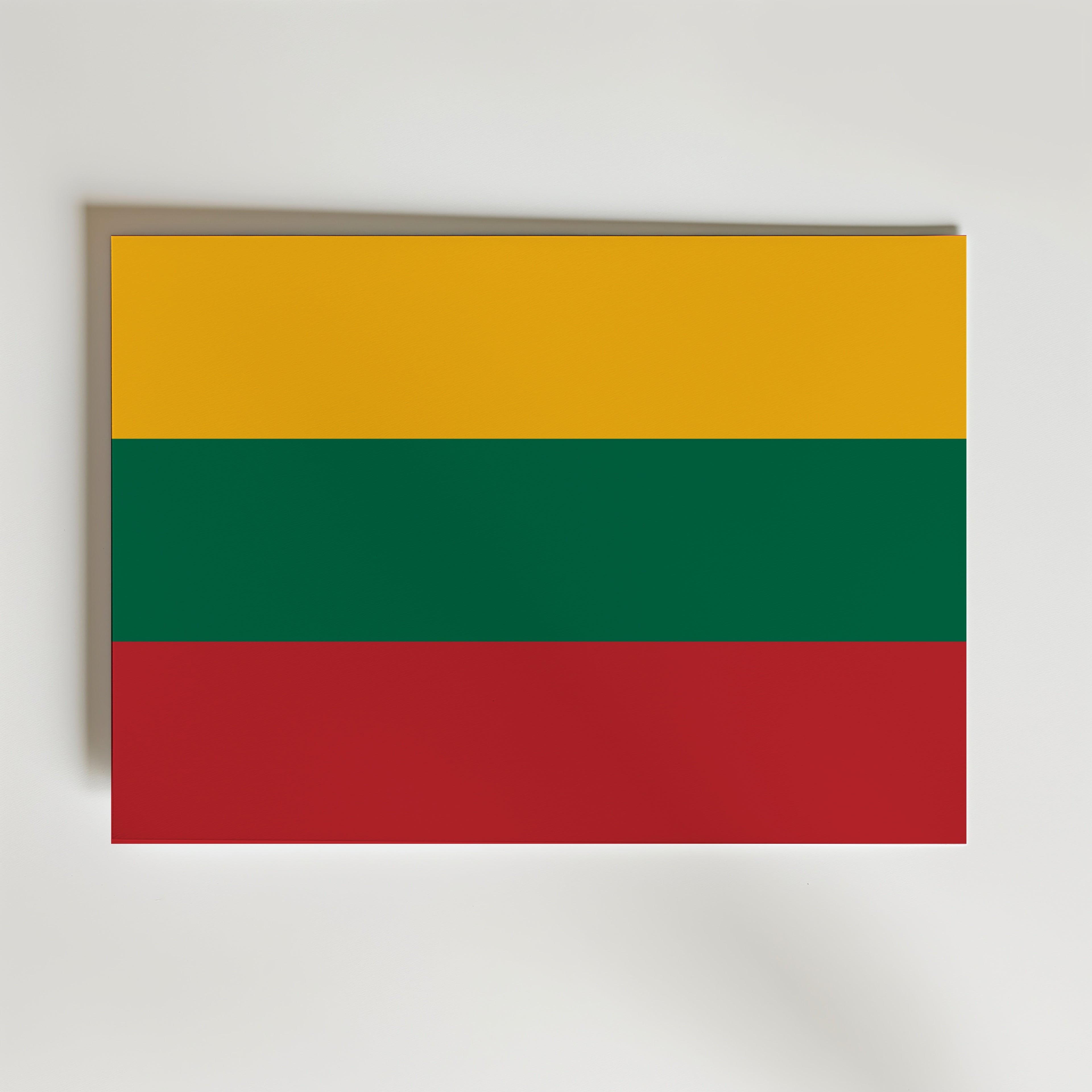 Lithuania National Flag Poster – modern konst och stilren konsttryck för hemmet hos Bozetto
