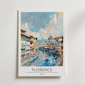 Florence Riverside – stilfullt konsttryck från Bozetto, tryckt på matt finpapper
