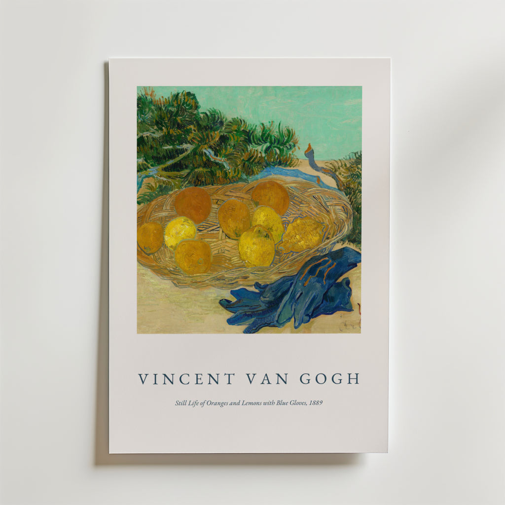 Van Gogh Oranges And Lemons No.2 affisch på neutral bakgrund – poster från Bozetto