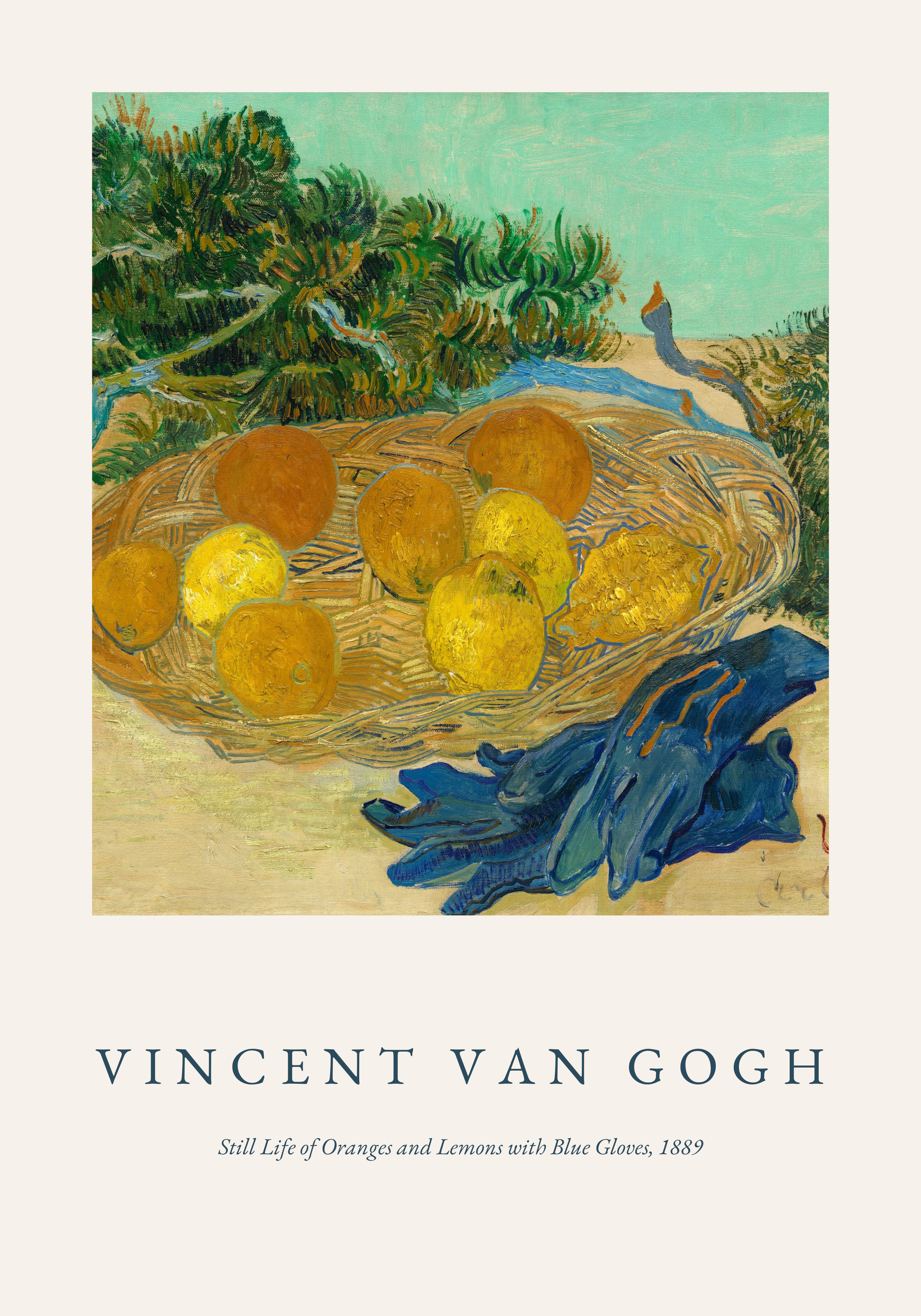 Van Gogh Oranges And Lemons No.2 – stilfullt konsttryck från Bozetto, tryckt på matt finpapper