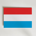 Luxembourg National Flag Poster – modern konst och stilren konsttryck för hemmet hos Bozetto