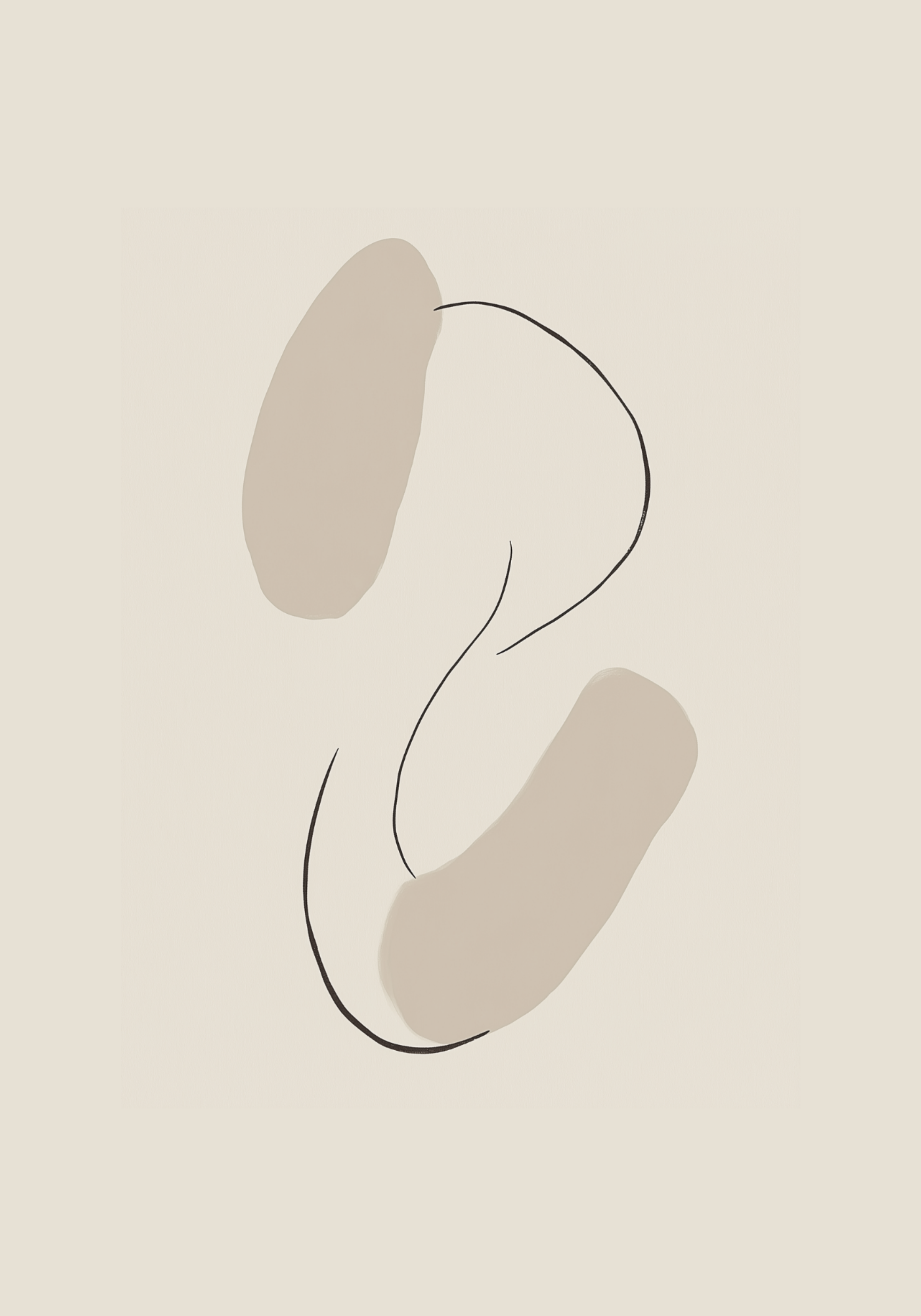 Gentle Curves – affisch med snyggt motiv, köp enkelt hos Bozetto i flera storlekar