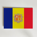 Andorra National Flag Poster – modern konst och stilren konsttryck för hemmet hos Bozetto