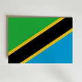 Tanzania National Flag Poster – modern konst och stilren konsttryck för hemmet hos Bozetto