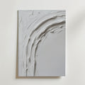 Abstract White Movement No.2 – stilfullt konsttryck från Bozetto, tryckt på matt finpapper