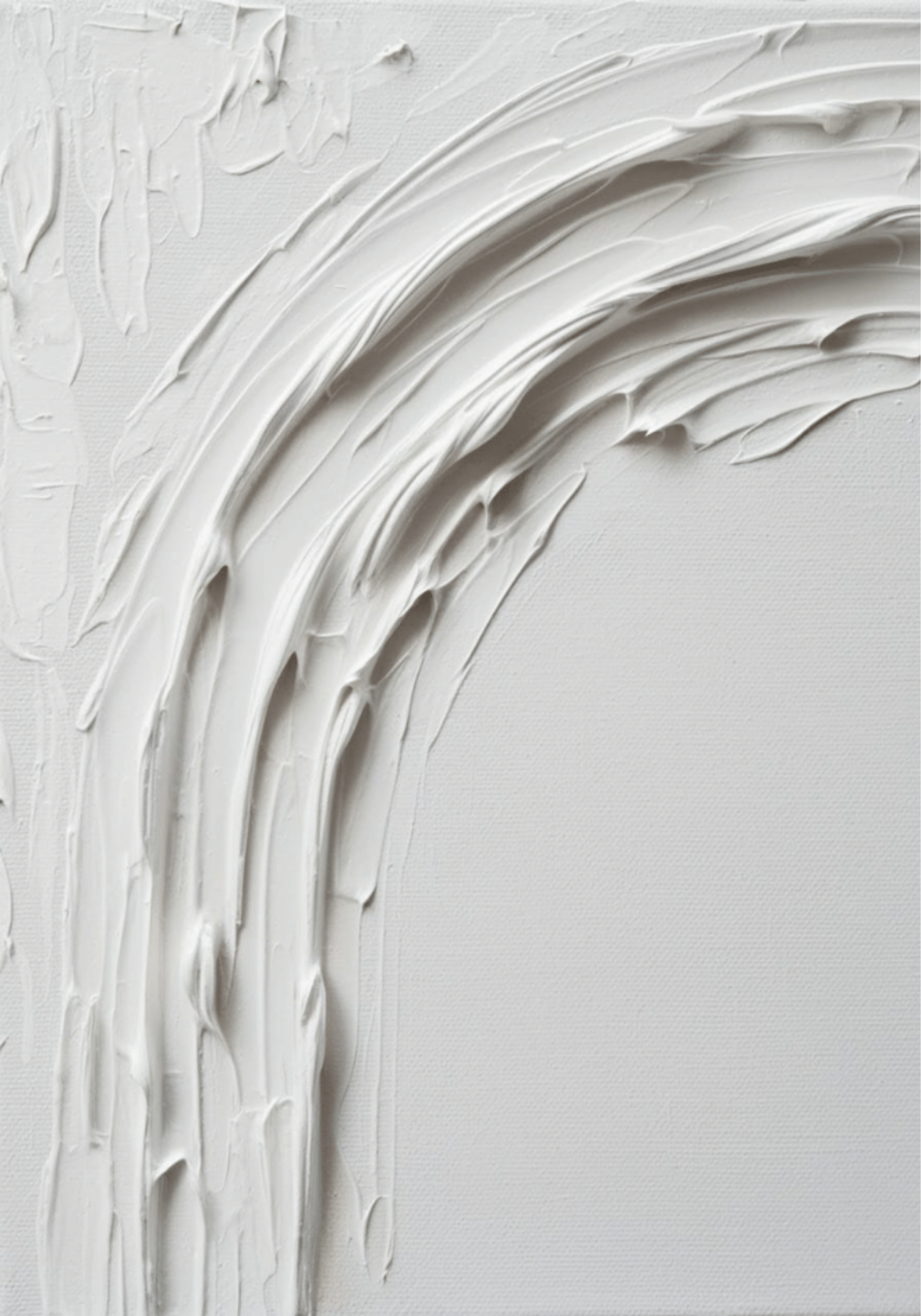 Abstract White Movement No.2 poster visad rakt fram – Bozetto affisch i hög tryckkvalitet