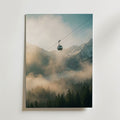 Alpine Mist Ascent Poster – utan passepartout