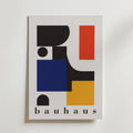 Bauhaus Geometric Shapes – stilfullt konsttryck från Bozetto, tryckt på matt finpapper