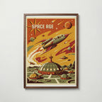 Space Age Poster – valnötsram