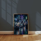 Neon Night Market Poster – i rum 3