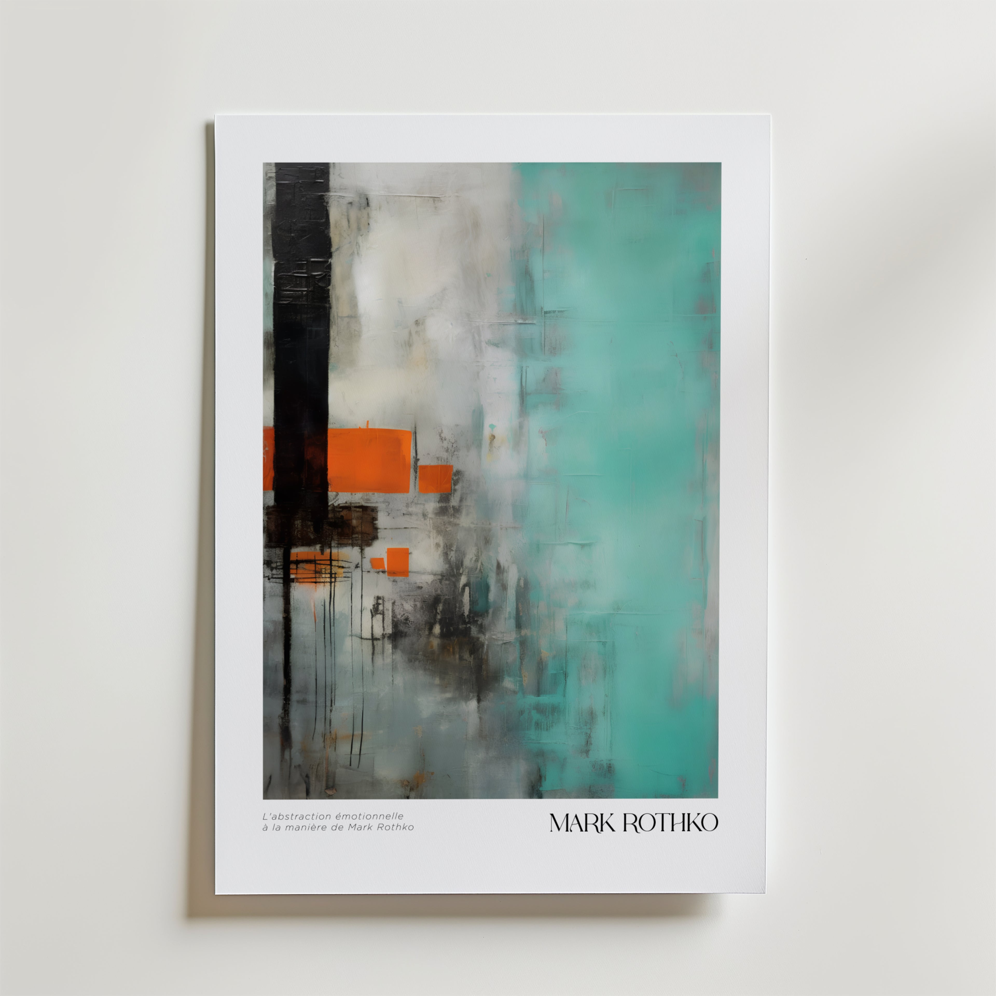 Dissipating forms Mark Rothko – stilfullt konsttryck från Bozetto, tryckt på matt finpapper