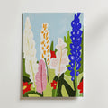 Floral abstract vibrant – stilfullt konsttryck från Bozetto, tryckt på matt finpapper