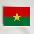 Burkina Faso National Flag Poster – modern konst och stilren konsttryck för hemmet hos Bozetto