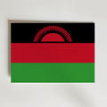 Malawi National Flag Poster – modern konst och stilren konsttryck för hemmet hos Bozetto