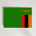 Zambia National Flag Poster – modern konst och stilren konsttryck för hemmet hos Bozetto