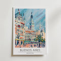 Buenos Aires Historic Plaza – stilfullt konsttryck från Bozetto, tryckt på matt finpapper