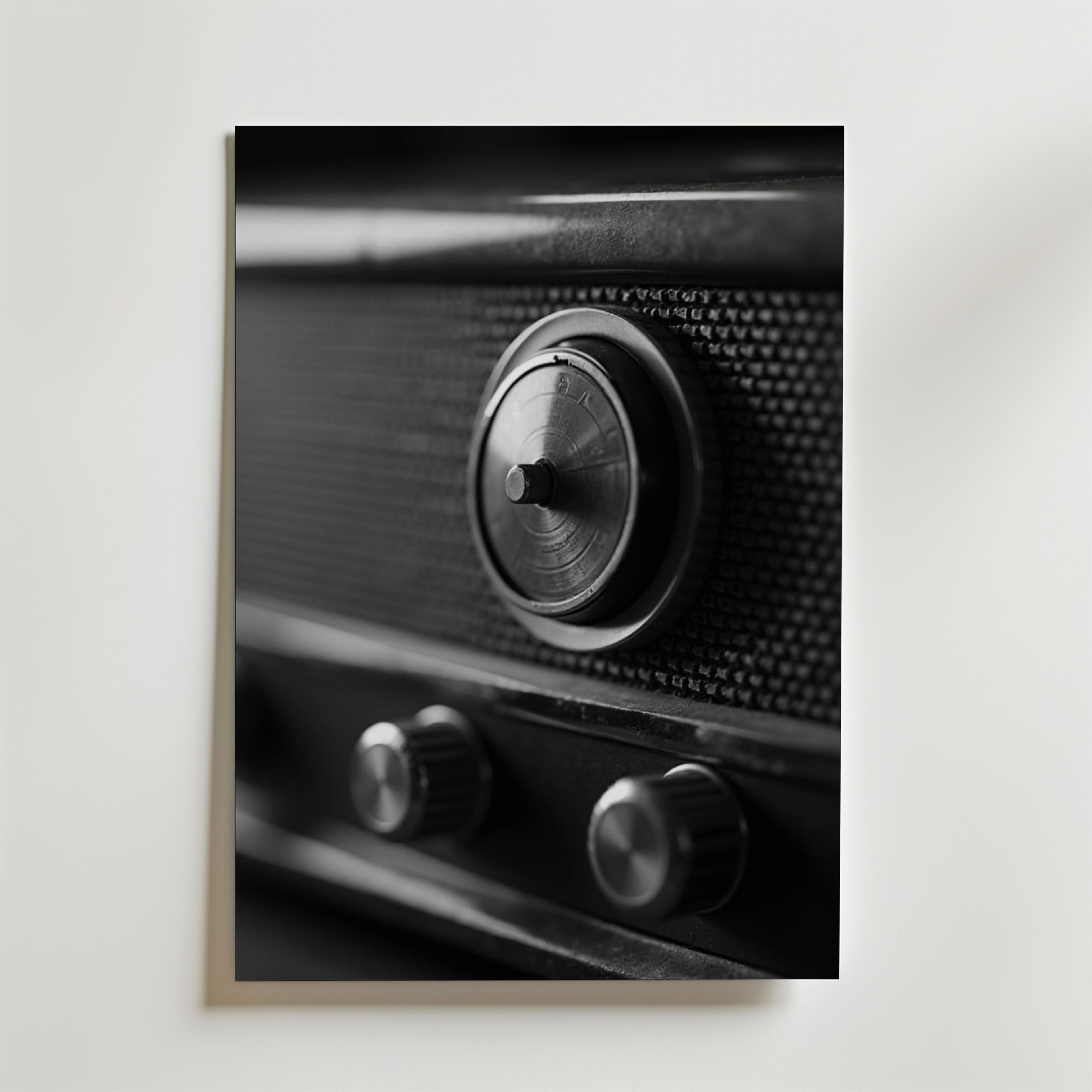 Old Fashioned Radio – stilfullt konsttryck från Bozetto, tryckt på matt finpapper