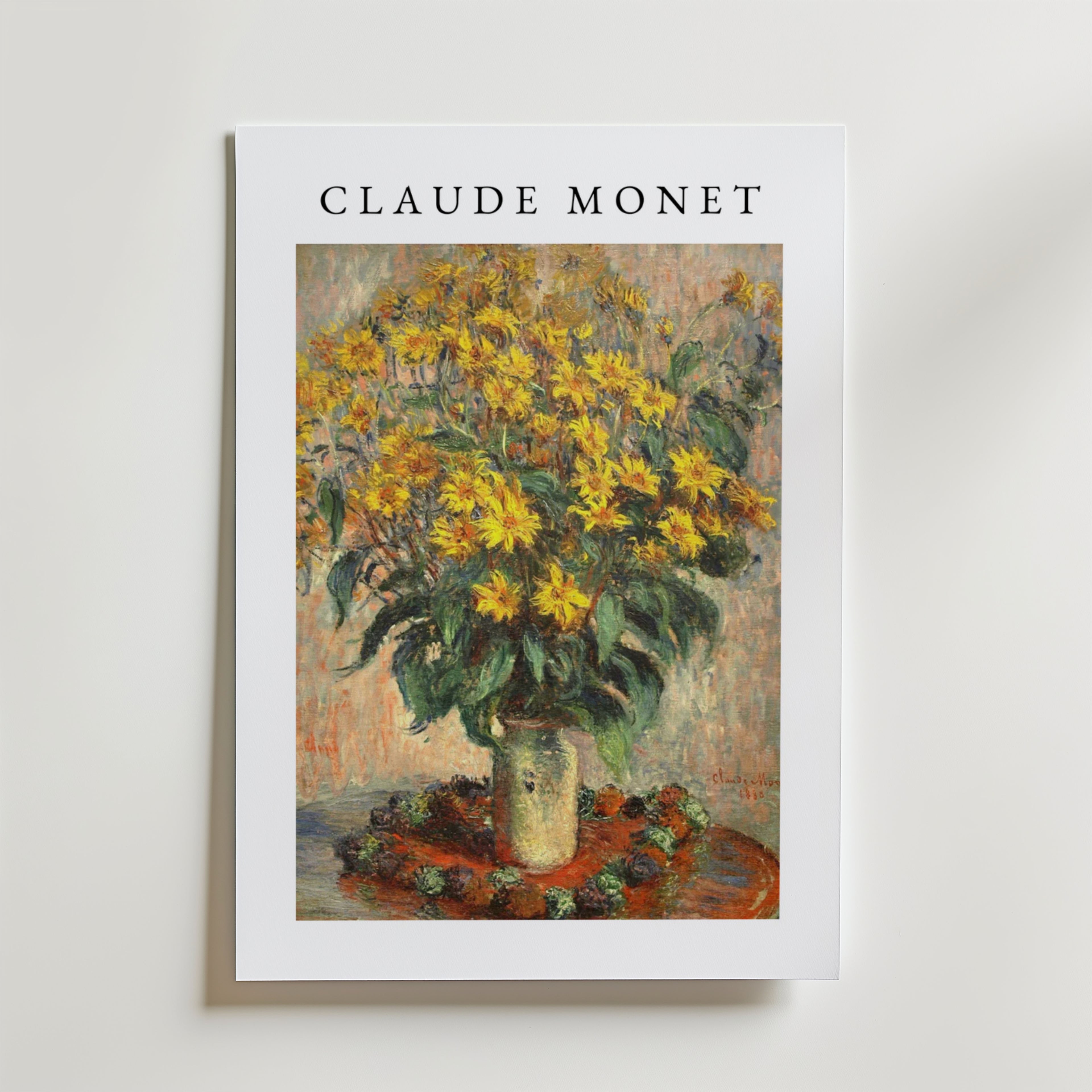 Claude Monet Bouquet Of – stilfullt konsttryck från Bozetto, tryckt på matt finpapper