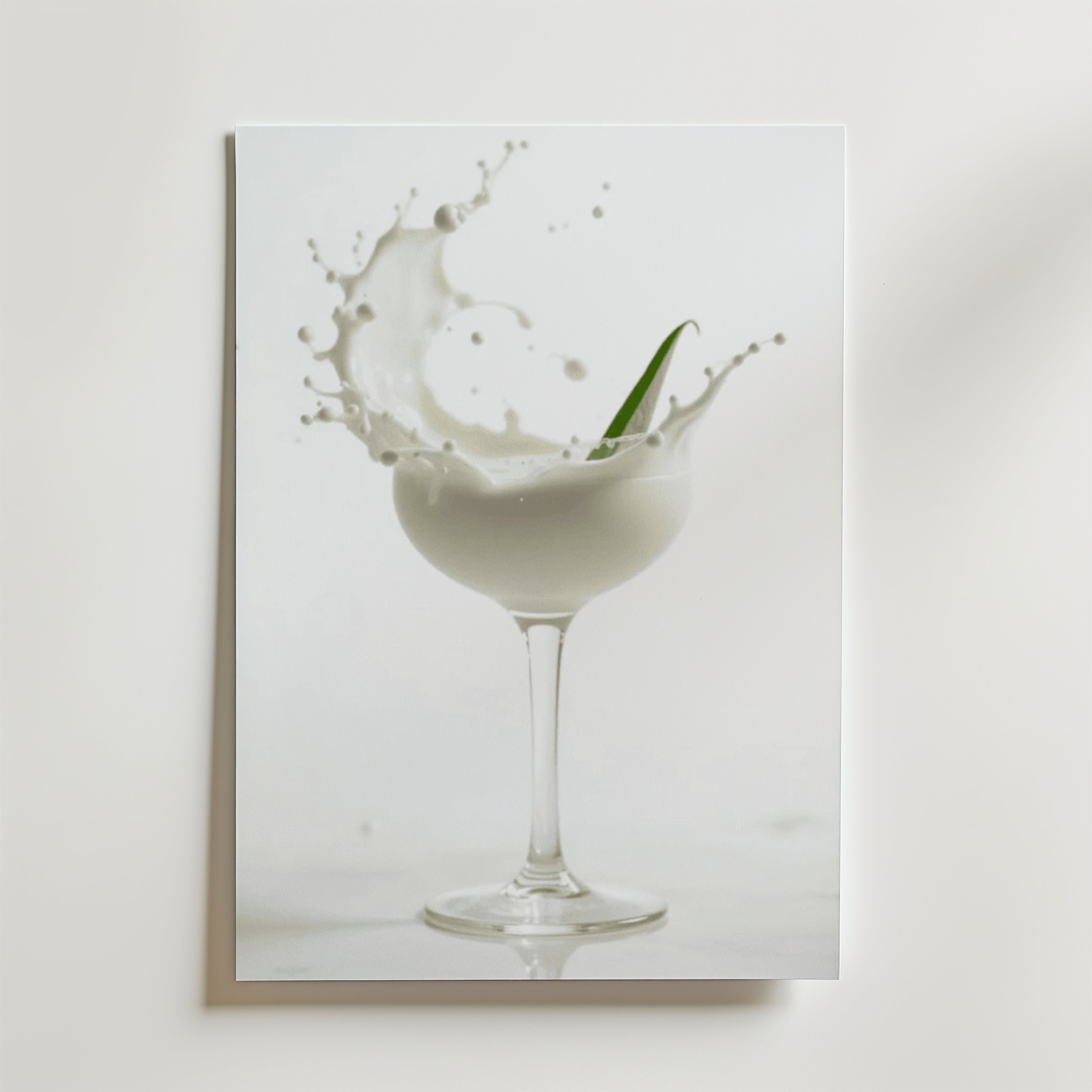 Foam Champagne Drink – stilfullt konsttryck från Bozetto, tryckt på matt finpapper