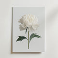 White peony – stilfullt konsttryck från Bozetto, tryckt på matt finpapper i hög tryckkvalitet