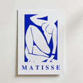 Henri Matisse Indigo Silhouette affisch på neutral bakgrund – poster från Bozetto