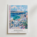 Mykonos Aegean View – stilfullt konsttryck från Bozetto, tryckt på matt finpapper