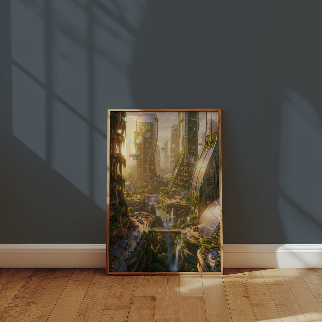 Solarpunk City Poster – i rum 3