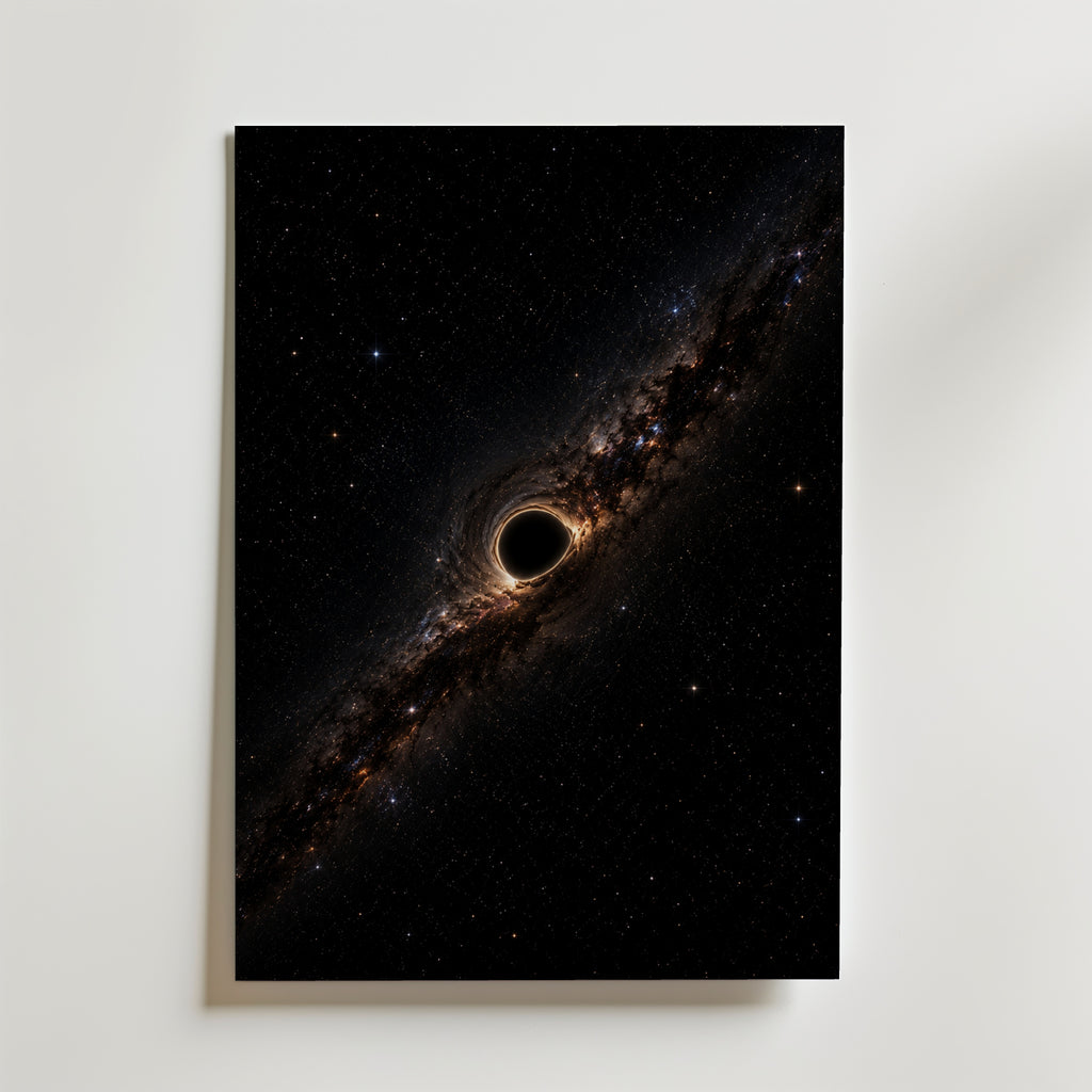 Black Hole Poster – canvas utan passepartout