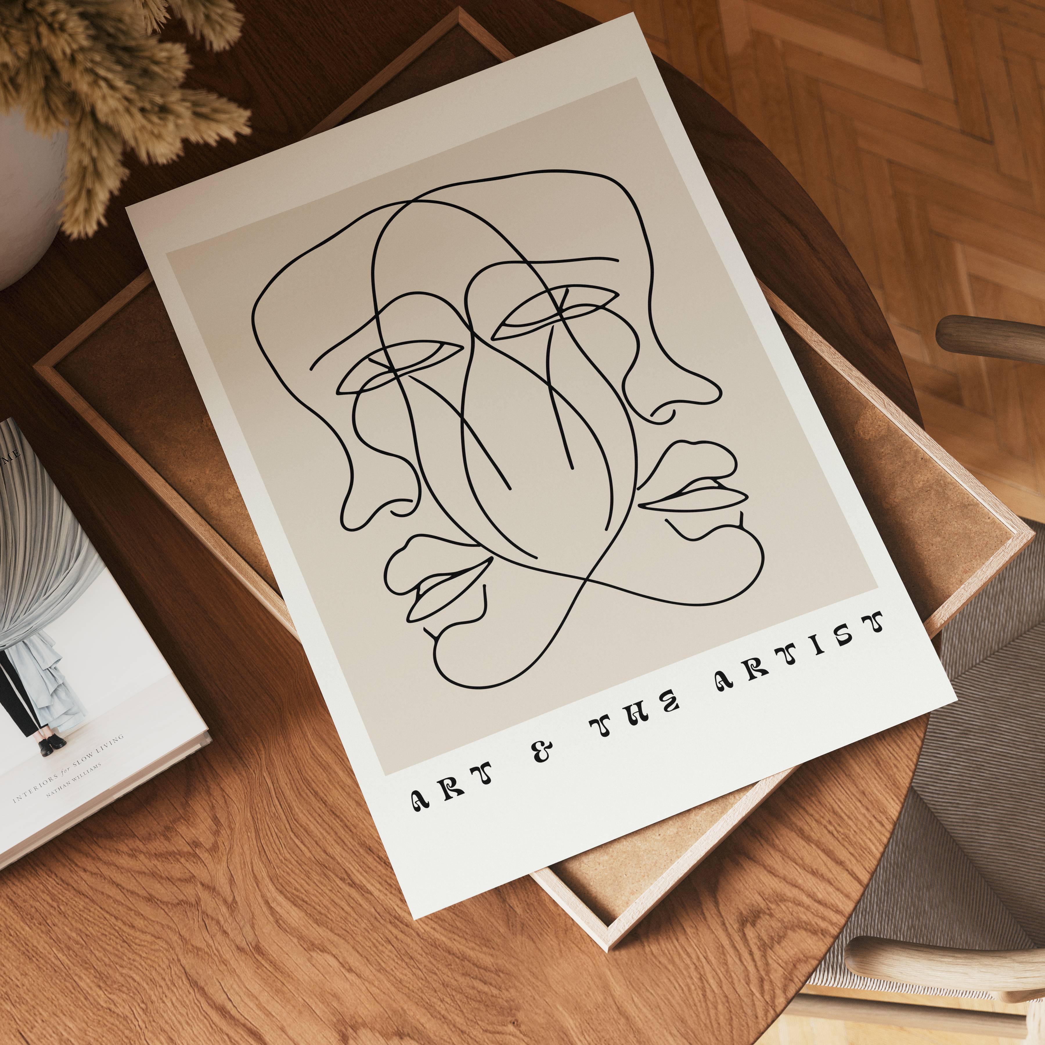 Art and the Artist poster visad rakt fram – Bozetto affisch i hög tryckkvalitet i hög tryckkvalitet