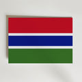 Gambia National Flag Poster – modern konst och stilren konsttryck för hemmet hos Bozetto