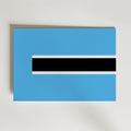 Botswana National Flag Poster – modern konst och stilren konsttryck för hemmet hos Bozetto