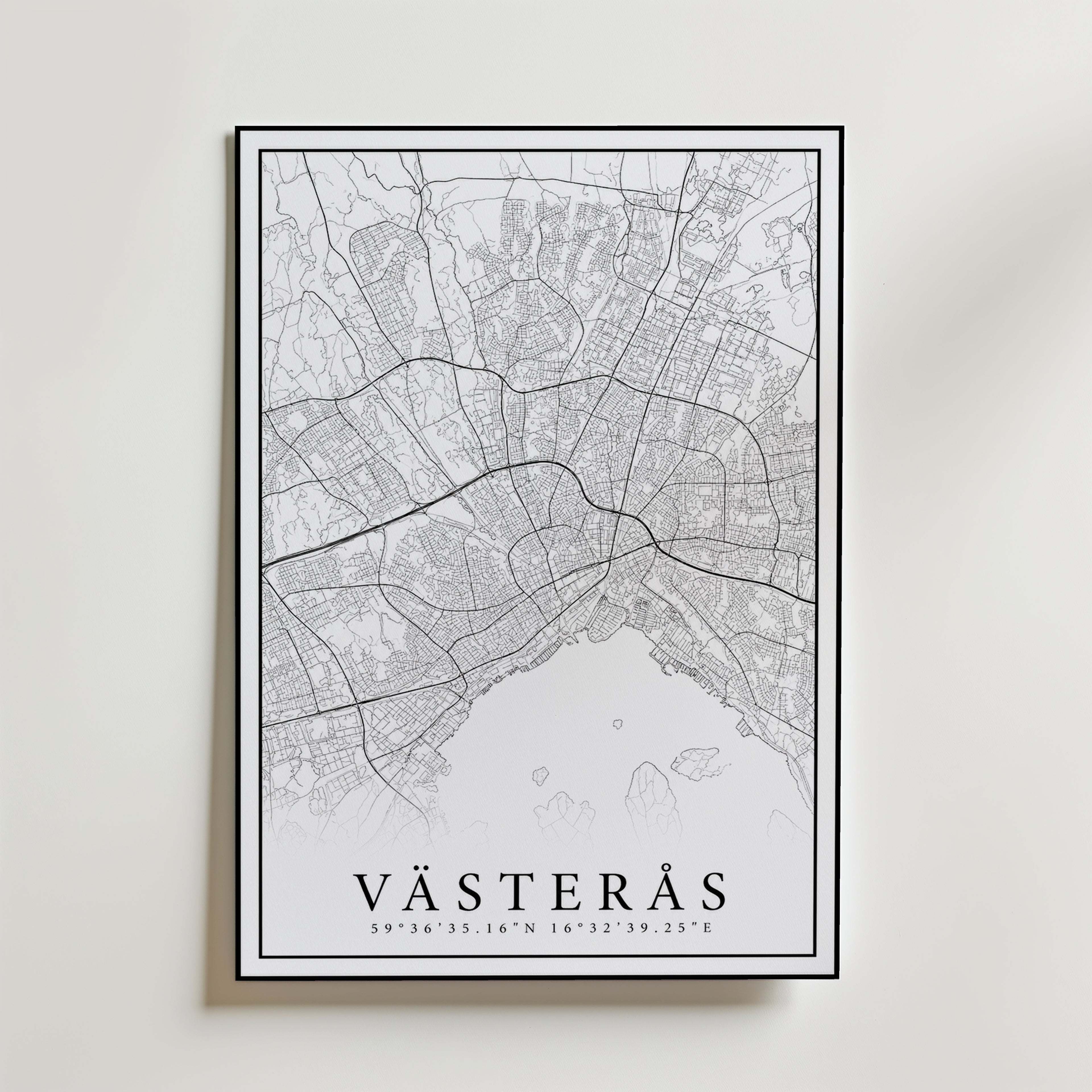 Storleksguide för Västerås Karta – välj din favoritstorlek och beställ hos Bozetto