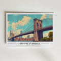 Brooklyn Bridge – stilfullt konsttryck från Bozetto, tryckt på matt finpapper i hög tryckkvalitet