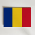 Romania National Flag Poster – modern konst och stilren konsttryck för hemmet hos Bozetto