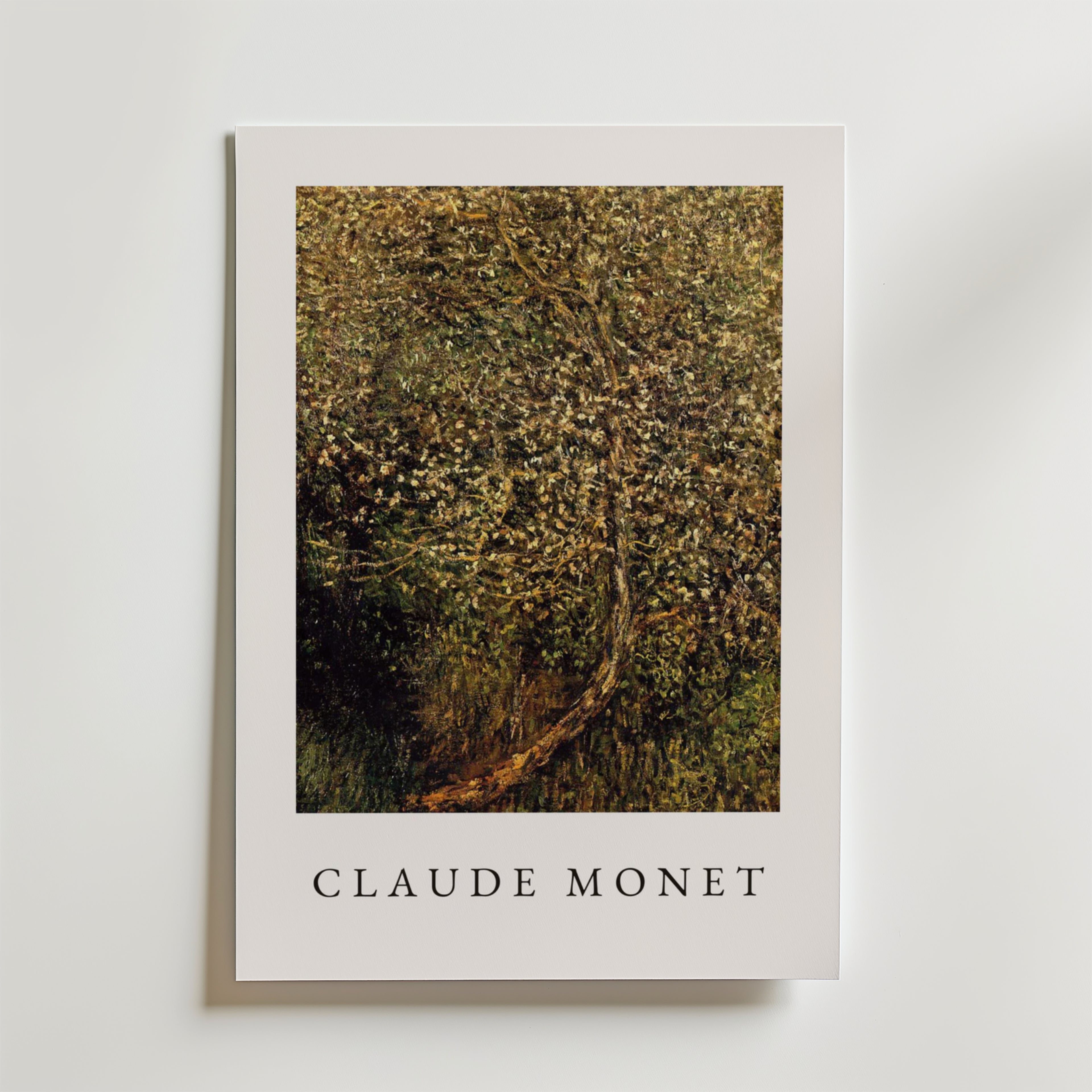 Claude Monet Apple Tree – stilfullt konsttryck från Bozetto, tryckt på matt finpapper