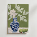 Blue Vase Still Life – stilfullt konsttryck från Bozetto, tryckt på matt finpapper