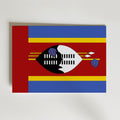 Eswatini National Flag Poster – modern konst och stilren konsttryck för hemmet hos Bozetto