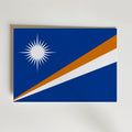 Marshall Islands National Flag Poster – modern konst och stilren konsttryck för hemmet hos Bozetto