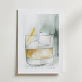 Old Fashioned Drink – stilfullt konsttryck från Bozetto, tryckt på matt finpapper
