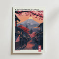 A Quiet Morning in Japan – stilfullt konsttryck från Bozetto, tryckt på matt finpapper