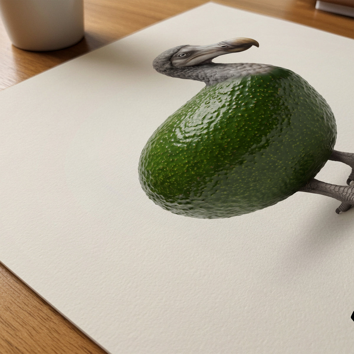 Avocadodo Poster – närbild på papper