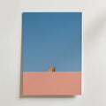 Curious Cat Horizon – stilfullt konsttryck från Bozetto, tryckt på matt finpapper